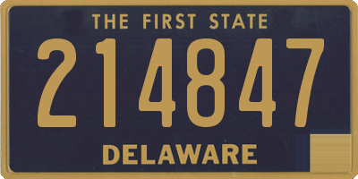 DE license plate 214847