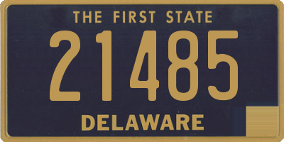 DE license plate 21485