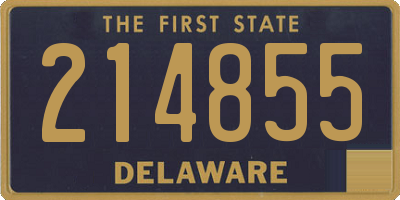 DE license plate 214855