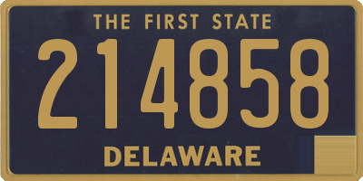 DE license plate 214858