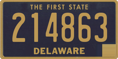 DE license plate 214863