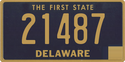 DE license plate 21487