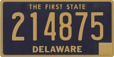 DE license plate 214875