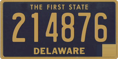 DE license plate 214876