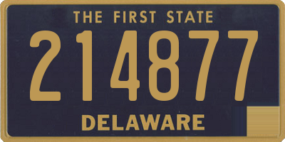 DE license plate 214877