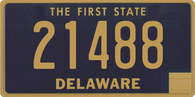 DE license plate 21488