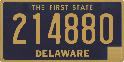 DE license plate 214880