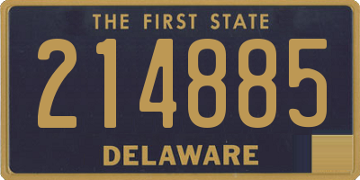 DE license plate 214885