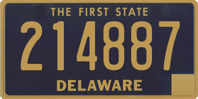 DE license plate 214887