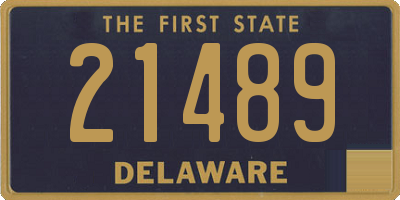 DE license plate 21489