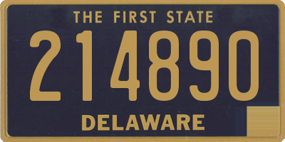 DE license plate 214890