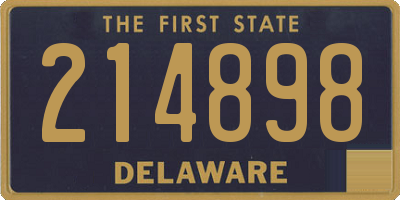 DE license plate 214898