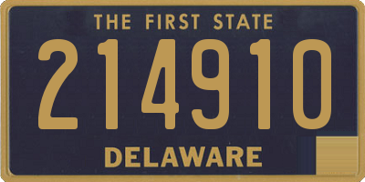 DE license plate 214910