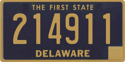 DE license plate 214911
