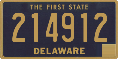 DE license plate 214912