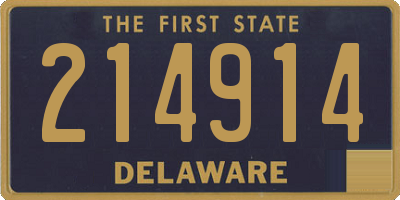 DE license plate 214914