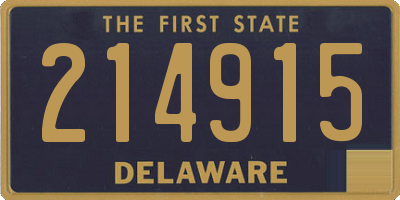 DE license plate 214915