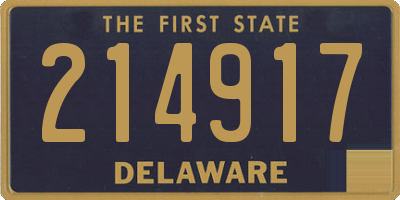 DE license plate 214917