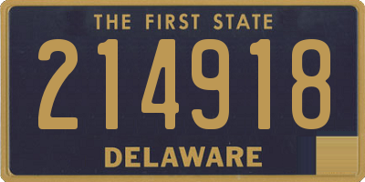 DE license plate 214918