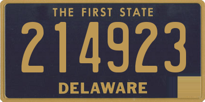 DE license plate 214923