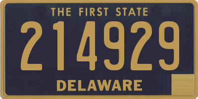 DE license plate 214929