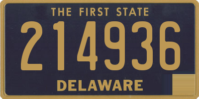 DE license plate 214936