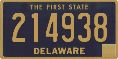 DE license plate 214938