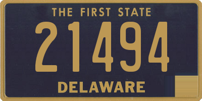 DE license plate 21494