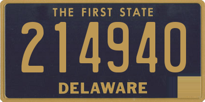 DE license plate 214940