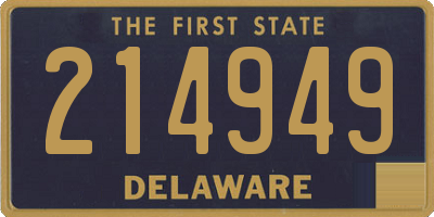 DE license plate 214949