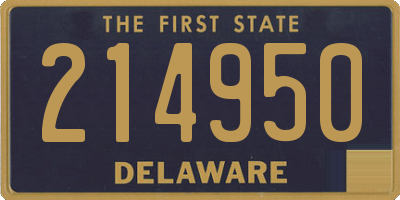 DE license plate 214950