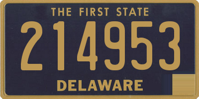 DE license plate 214953