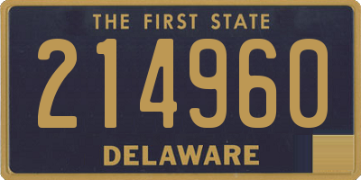 DE license plate 214960