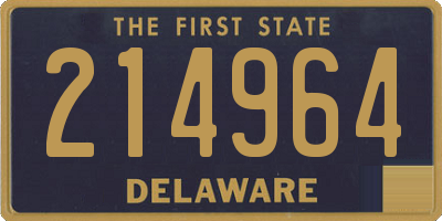 DE license plate 214964