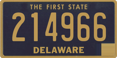 DE license plate 214966