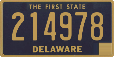 DE license plate 214978