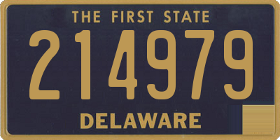 DE license plate 214979