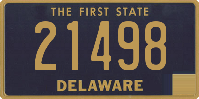 DE license plate 21498