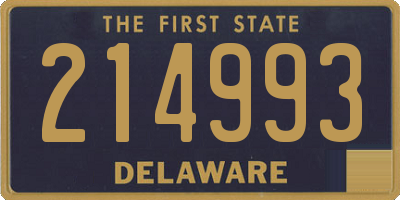 DE license plate 214993