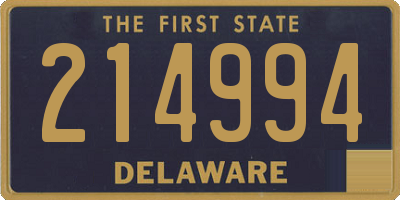 DE license plate 214994