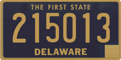 DE license plate 215013