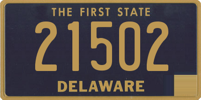 DE license plate 21502