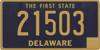 DE license plate 21503
