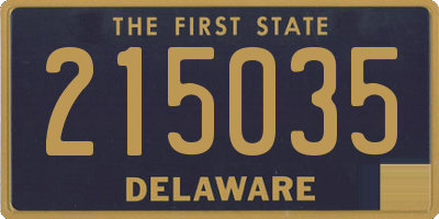 DE license plate 215035