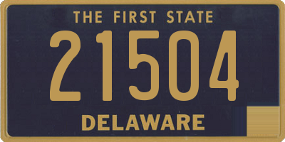 DE license plate 21504