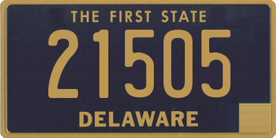 DE license plate 21505