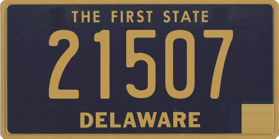 DE license plate 21507