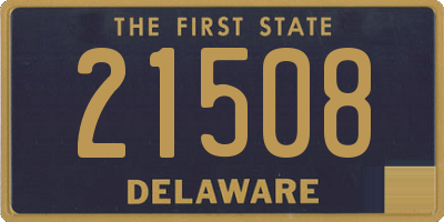 DE license plate 21508