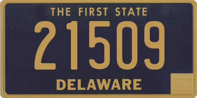DE license plate 21509
