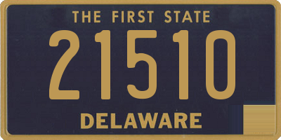 DE license plate 21510